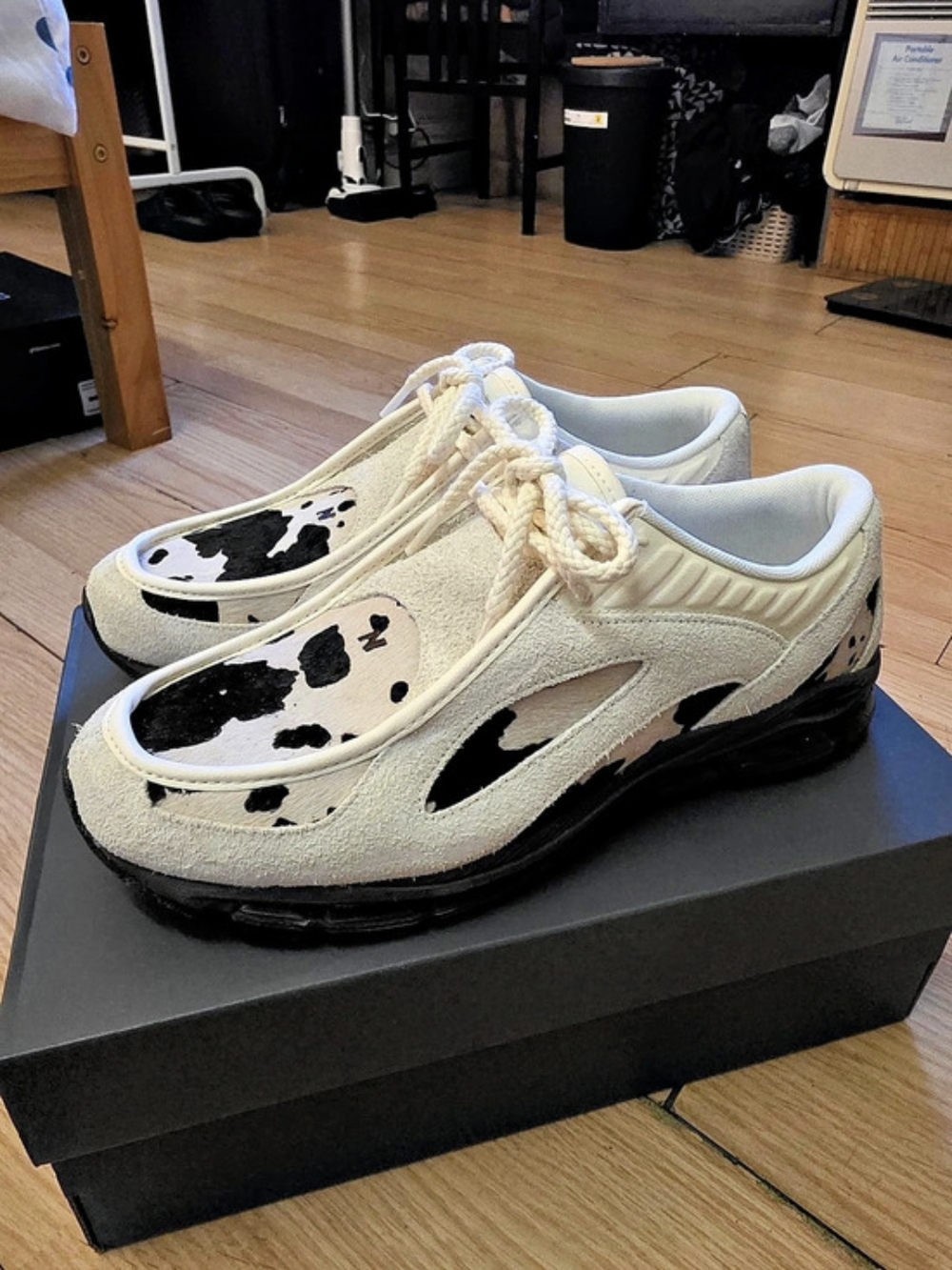 (New) New Balance 1890A Cow Print Moccasin Sneakers